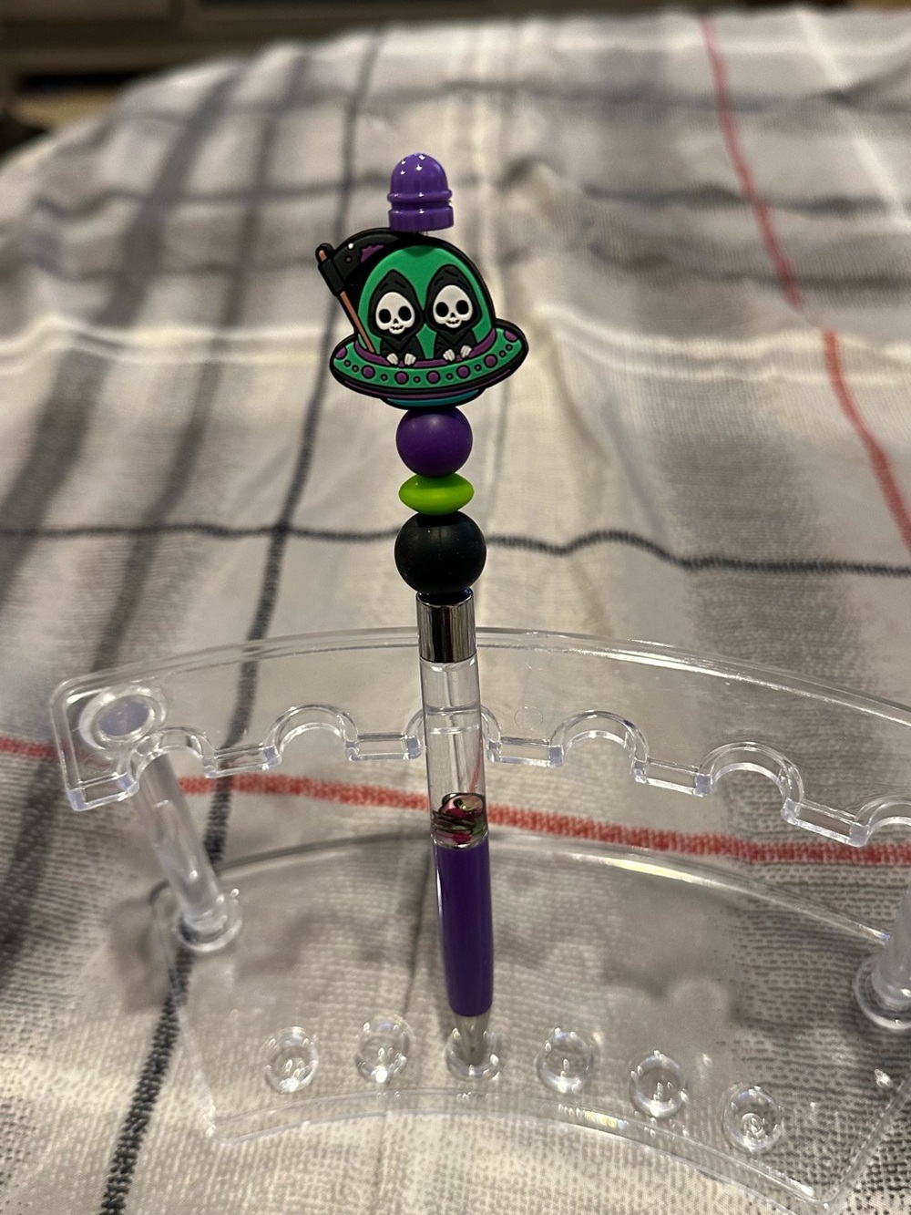 Purple Alien Reaper Bead Pen